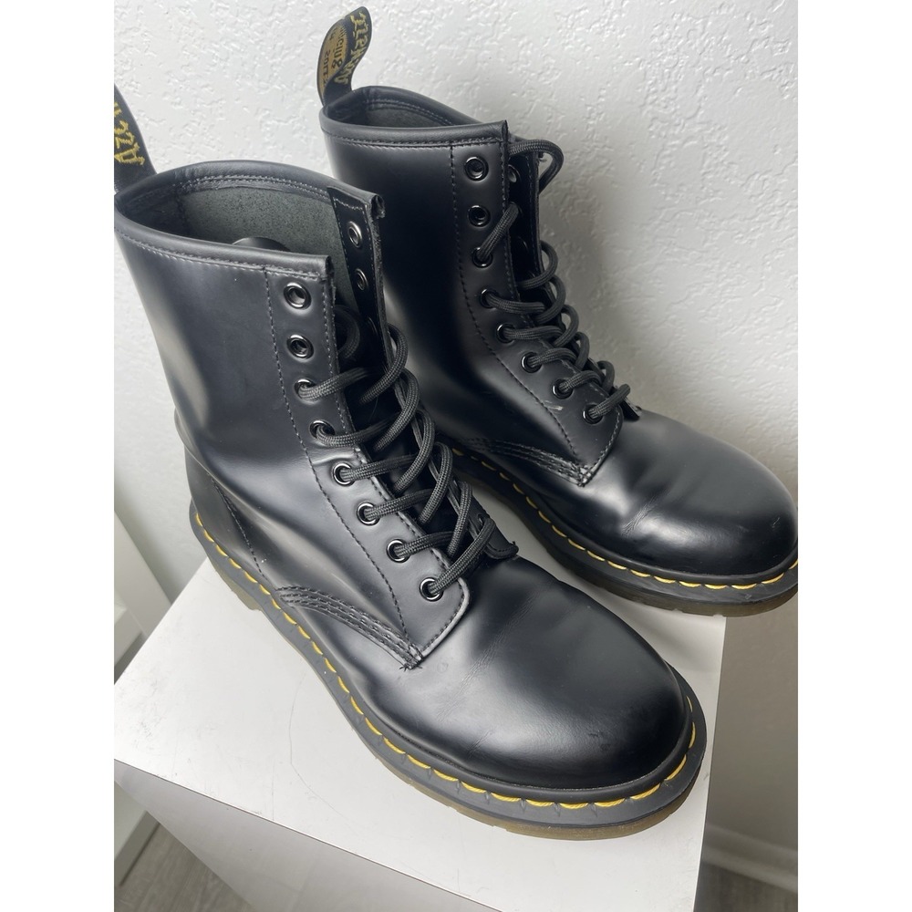 Doc Martens 1460W Smooth Black Leather Womens 9  EU 41 UK7  Gothic. New Other